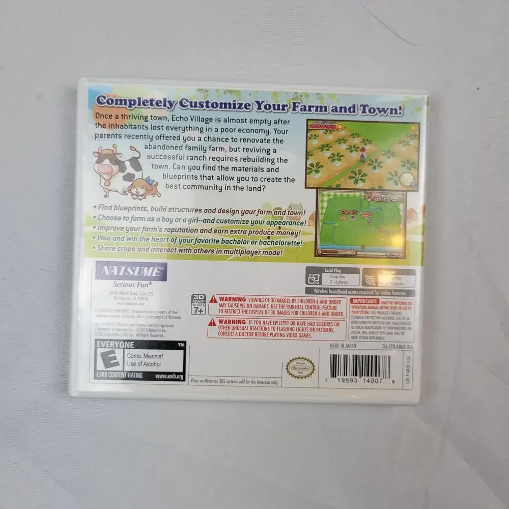 Harvest Moon 3D A New Beginning CIB Nintendo 3DS